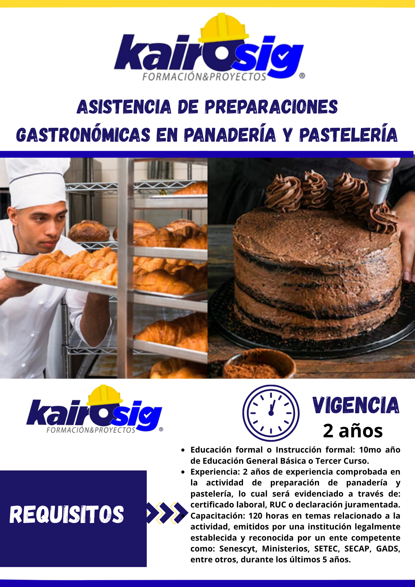 ASISTENCIA DE PREPARACIÓN GASTRONÓMICA EN PANADERÍAS Y PASTELERIAS