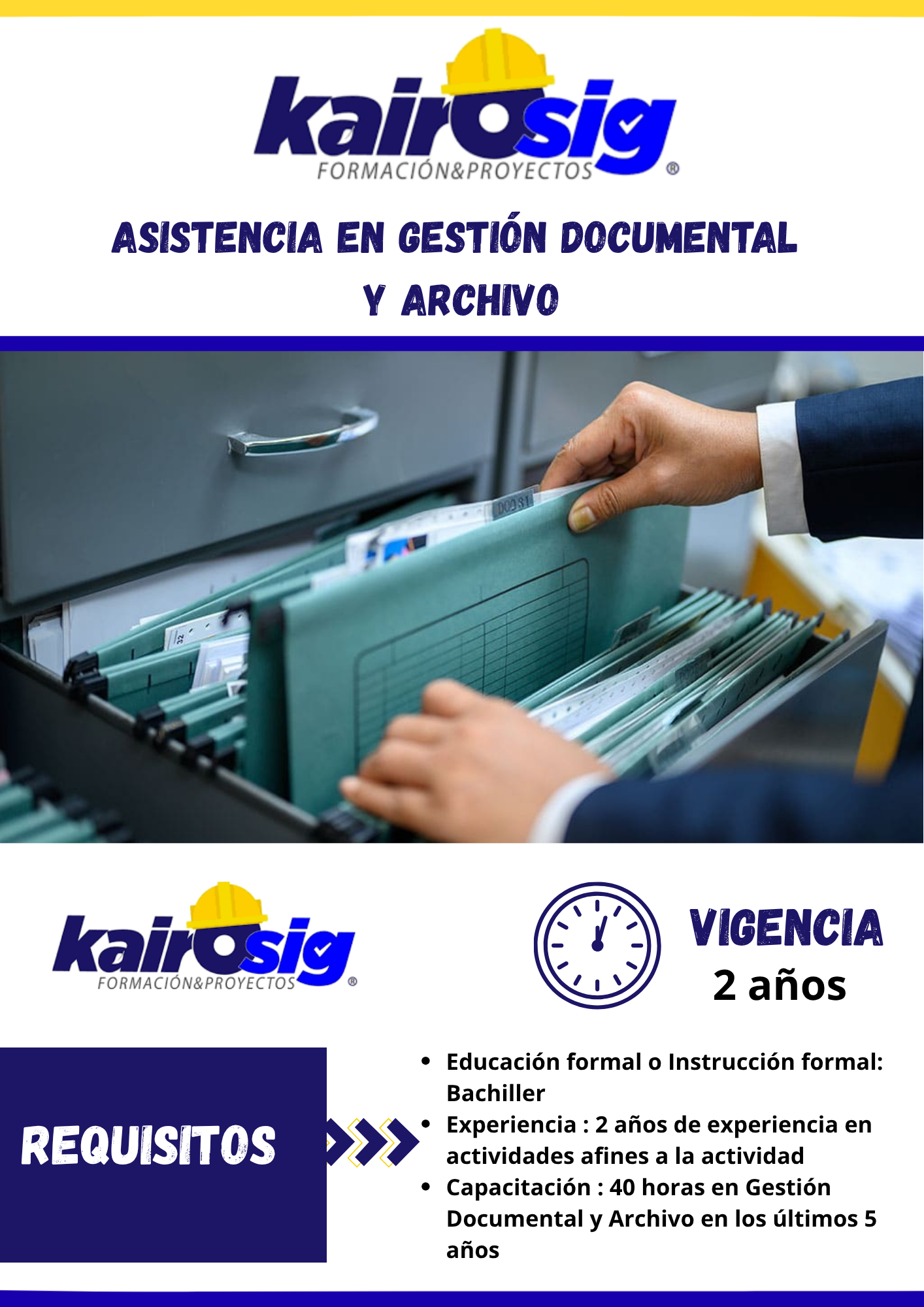 ASISTENCIA EN GESTIÓN DOCUMENTAL Y ARCHIVO