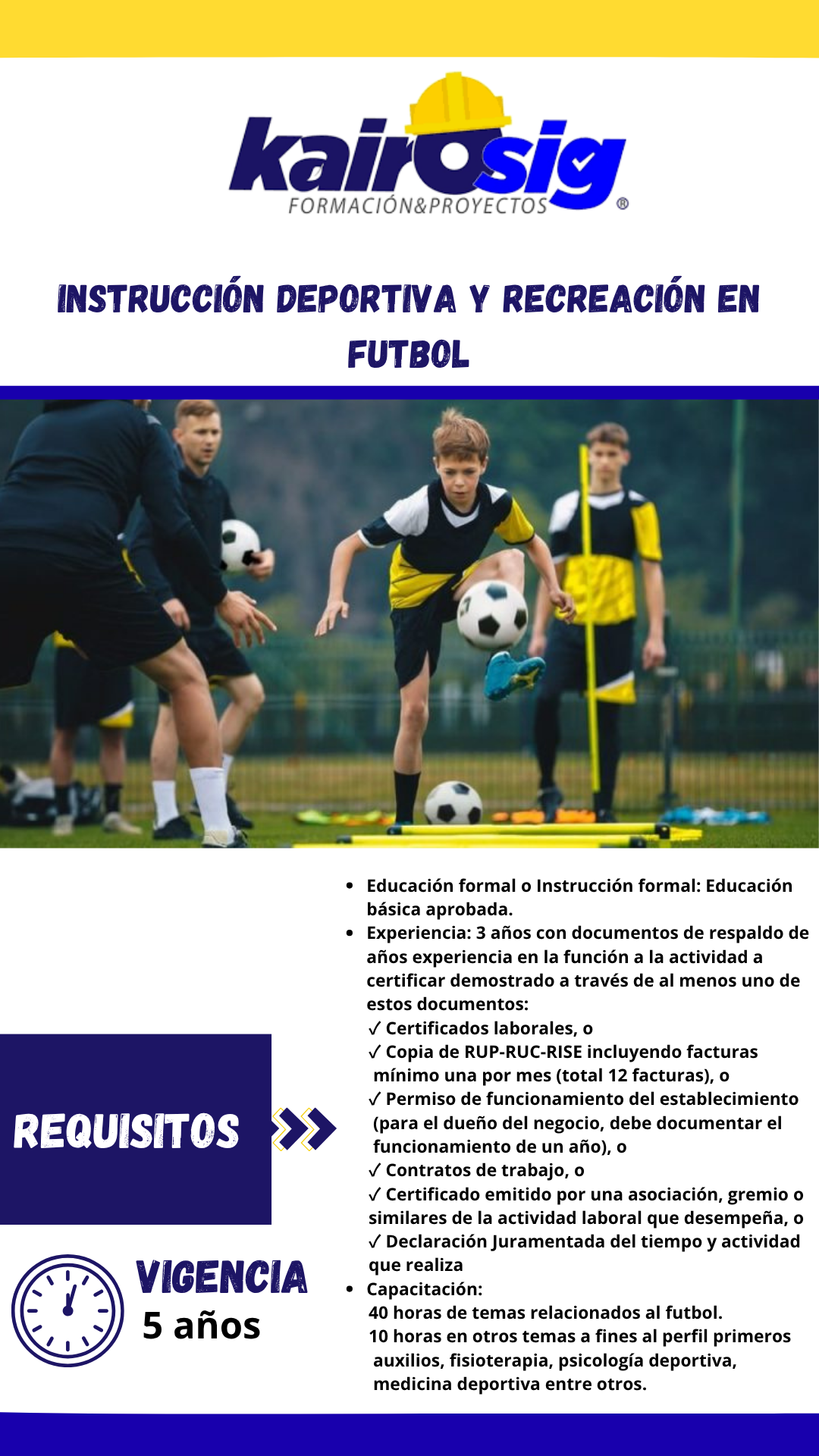 INSTRUCCIÓN DEPORTIVA Y RECREACIÓN EN FUTBOL