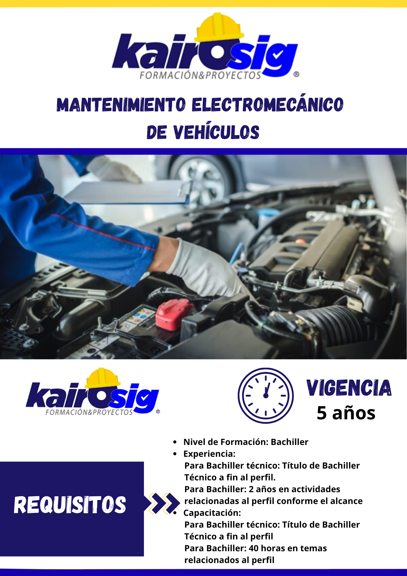 MANTENIMIENTO ELECTROMECÁNICO DE VEHÍCULOS