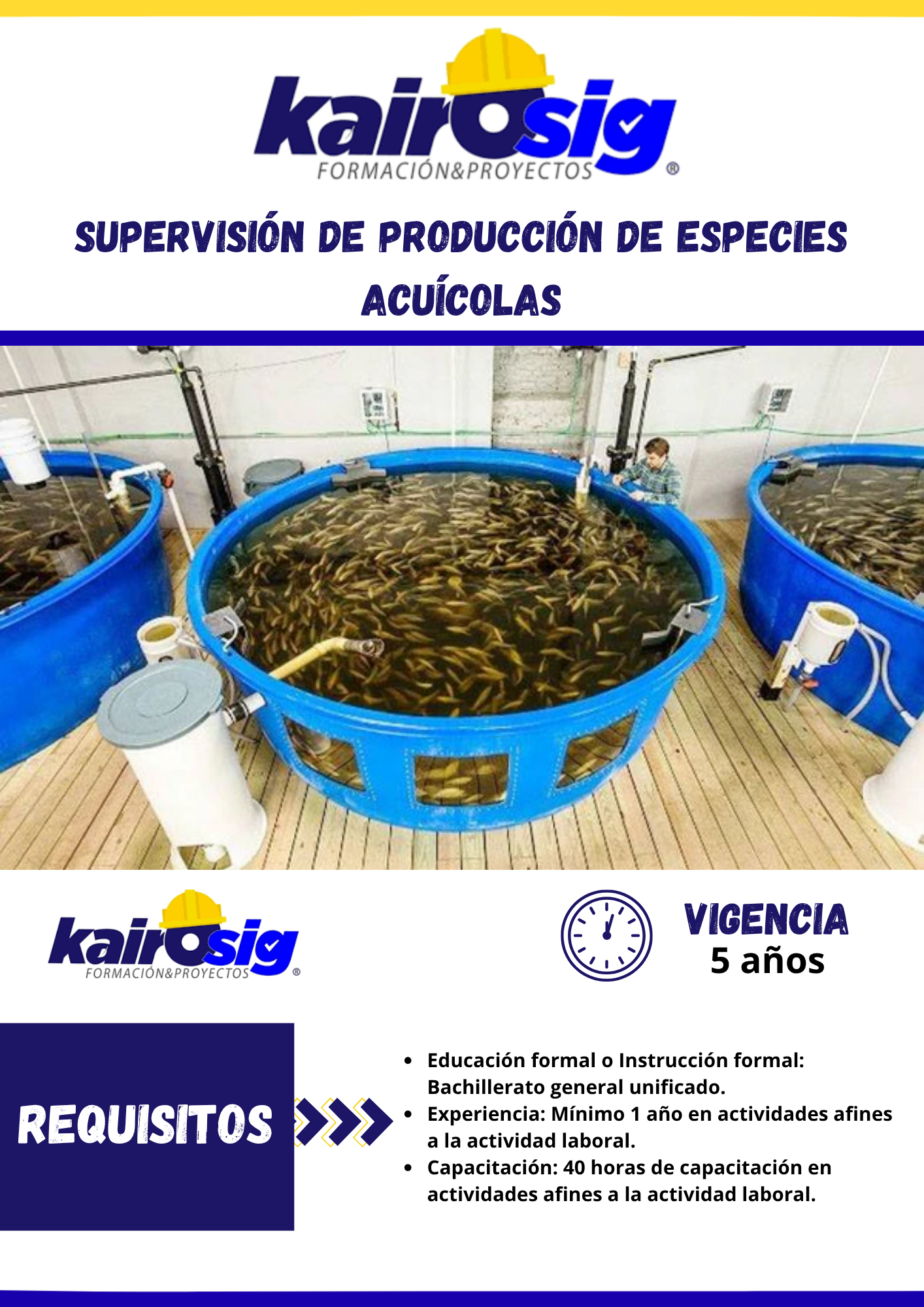 SUPERVISIÓN DE PRODUCCIÓN DE ESPECIES ACUÍCOLAS