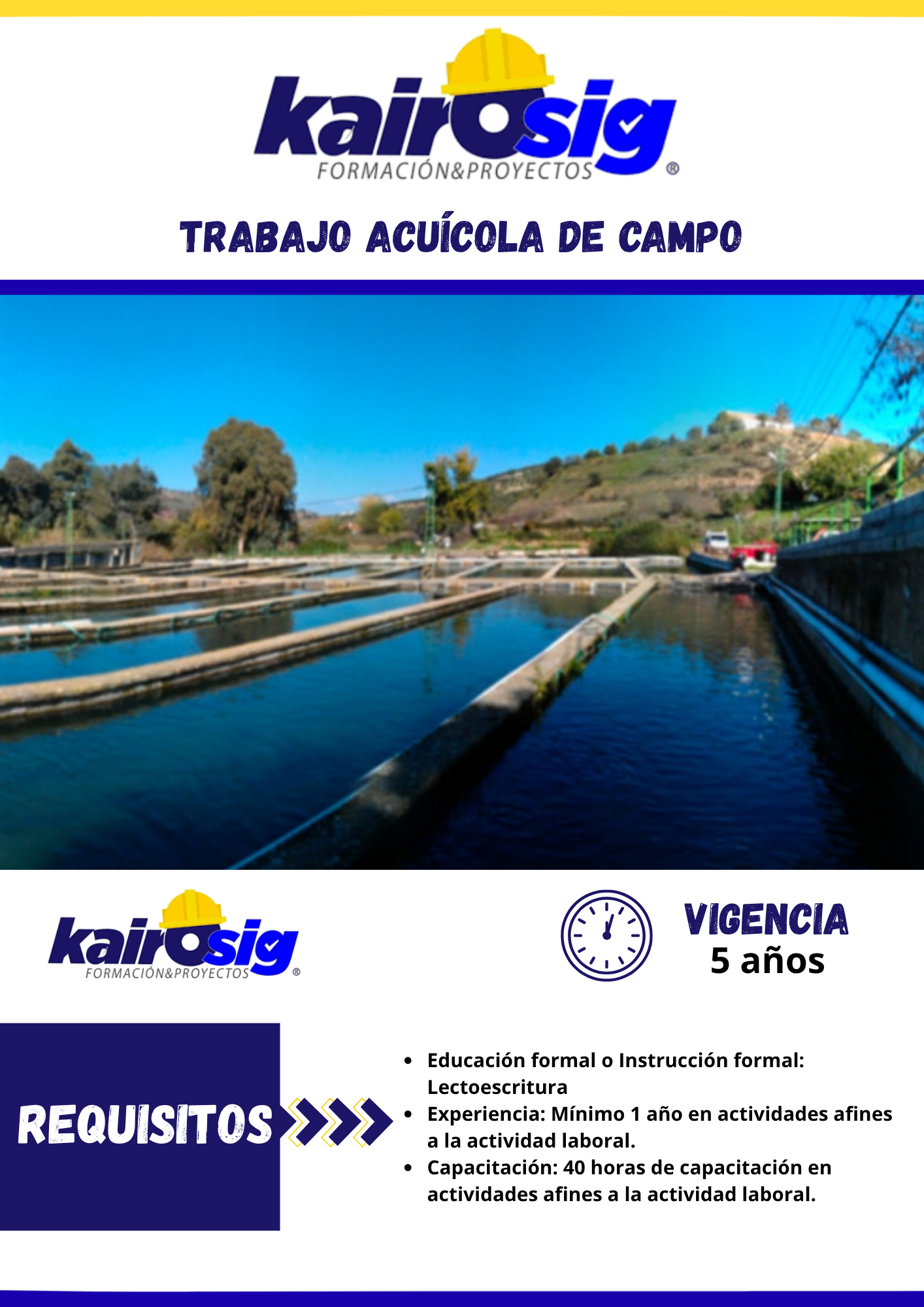 TRABAJO ACUÍCOLA DE CAMPO